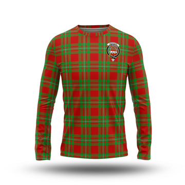 Grierson Tartan Long Sleeve T-Shirt with Family Crest - Tartan Vibes Clothing