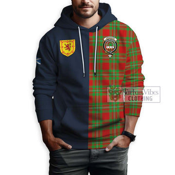Grierson Tartan Hoodie Alba with Scottish Lion Royal Arm Half Style - Tartan Vibes Clothing