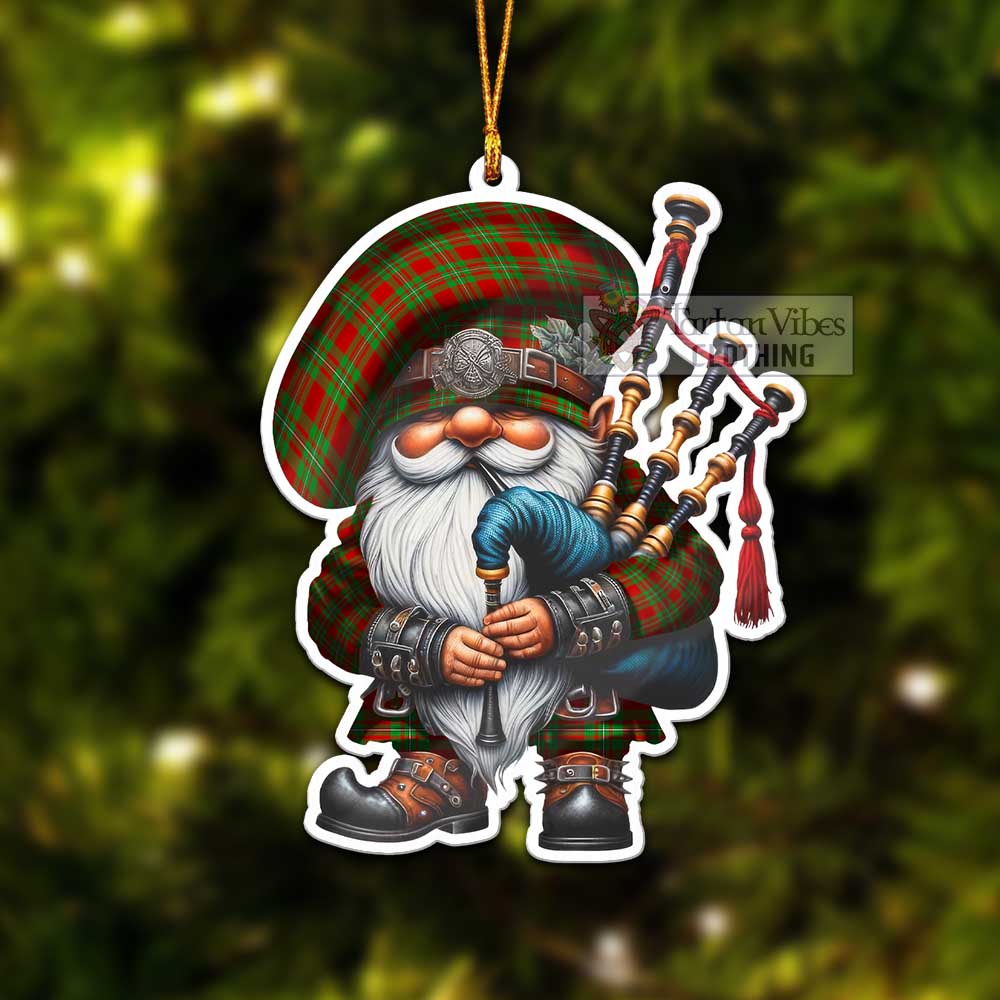 Grierson Tartan Bagpiper Gnome Christmas Ornament - Tartan Vibes Clothing
