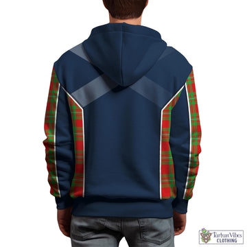 Grierson Tartan Hoodie with Family Crest and Lion Rampant Vibes Sport Style - Tartan Vibes Clothing