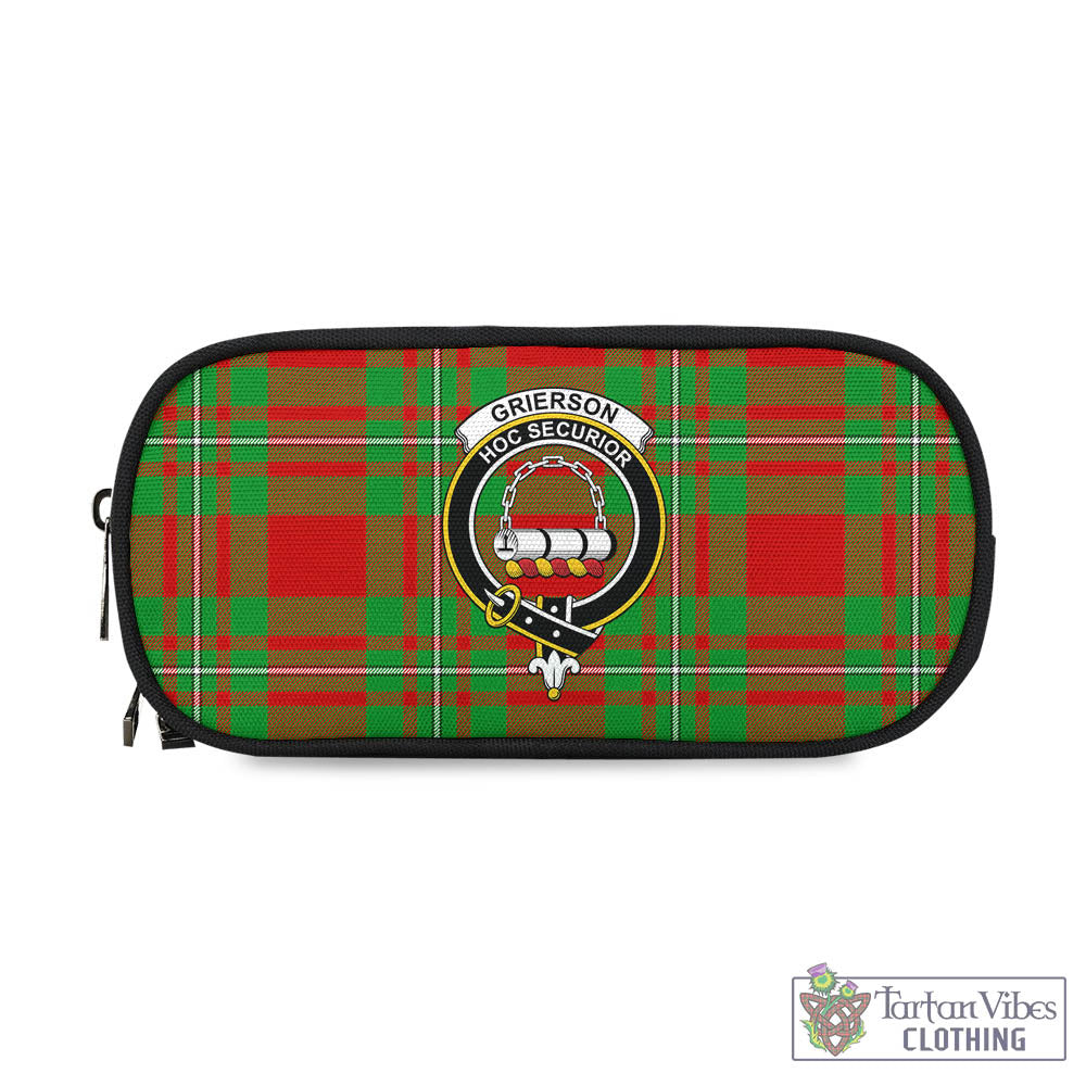 Grierson Tartan Pen and Pencil Case with Family Crest - Tartan Vibes Clothing