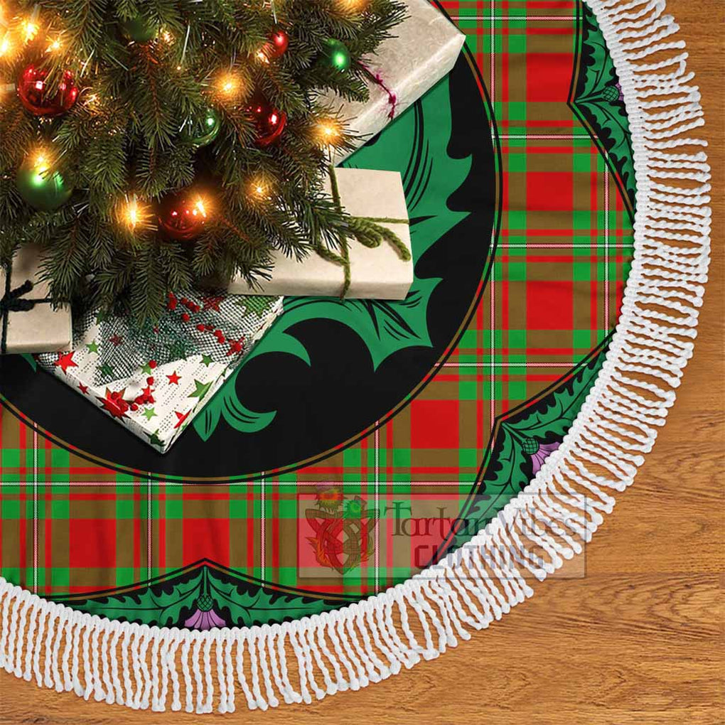 Grierson Tartan Christmas Tree Skirt Scottish Thistle Style - Tartan Vibes Clothing