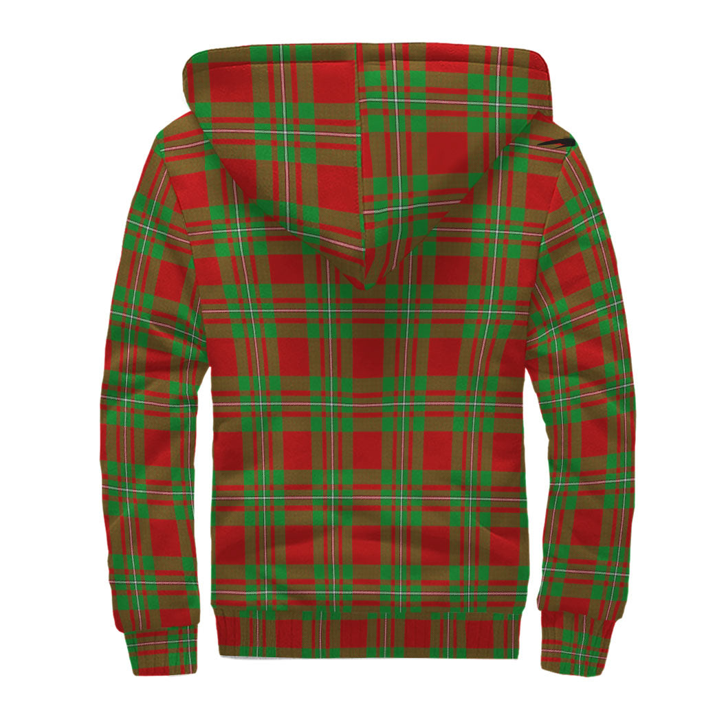 Grierson Tartan Sherpa Hoodie with Family Crest - Tartan Vibes Clothing