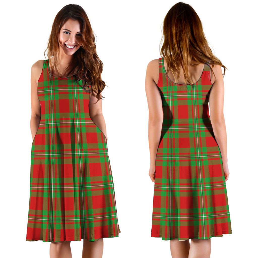 Grierson Tartan Sleeveless Midi Womens Dress - Tartan Vibes Clothing