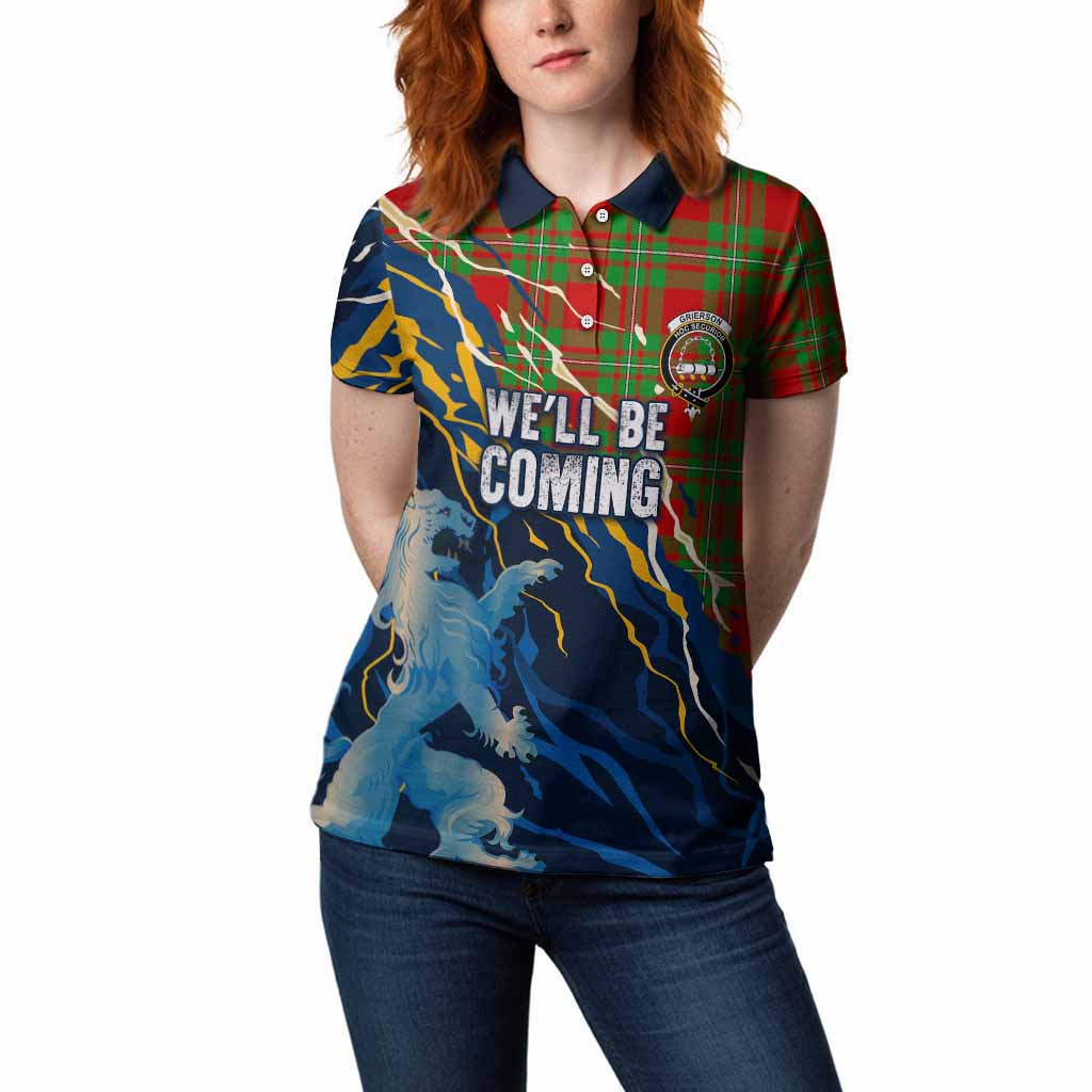 Grierson Scotland Tartan Women Polo Shirt WC2026 Football - We'll Be Coming