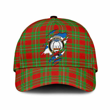 Grierson Tartan Classic Cap with Family Crest In Me Style