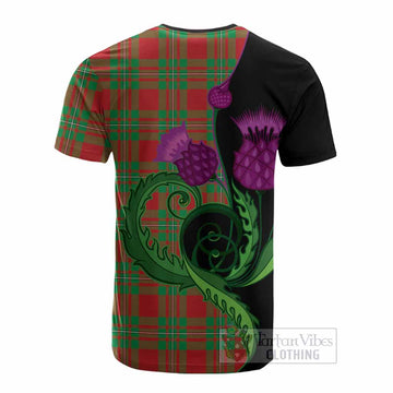 Grierson Tartan Cotton T-shirt Traditional Scottish Thistle