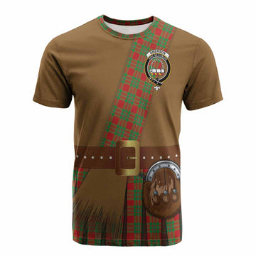 Grierson Tartan Crest Cotton T-shirt Kilt Costume Style