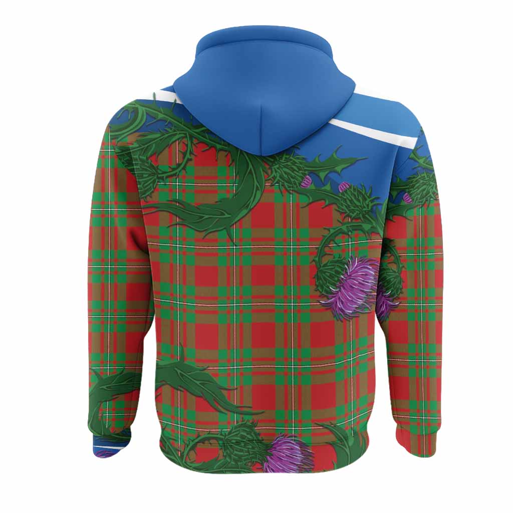Grierson Tartan Family Crest Hoodie Thistle in Minimalism