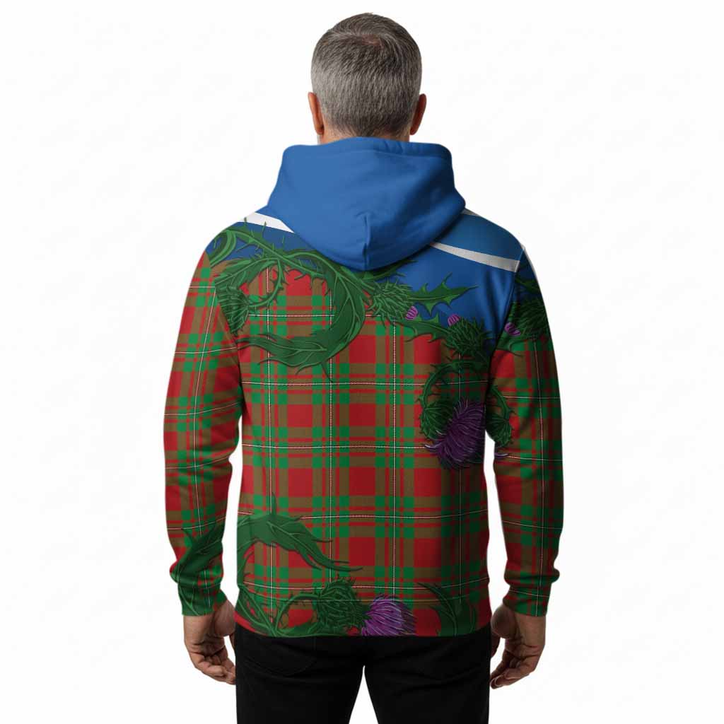 Grierson Tartan Family Crest Hoodie Thistle in Minimalism