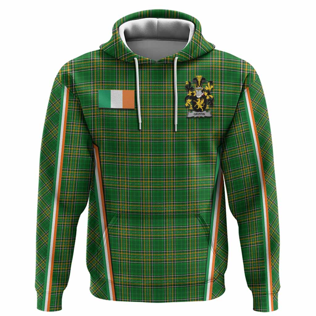Griffin Irish Clan Coat of Arm Tartan Hoodie Flag Style