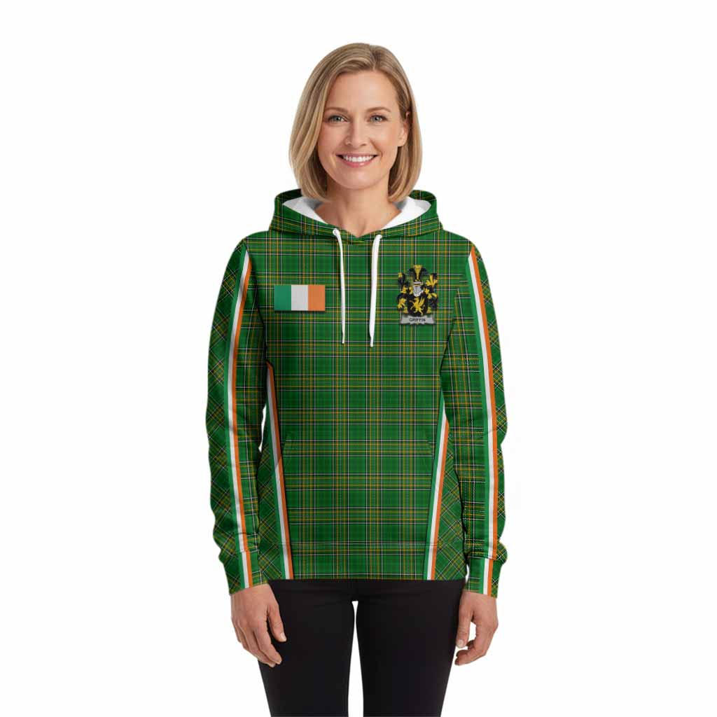 Griffin Irish Clan Coat of Arm Tartan Hoodie Flag Style