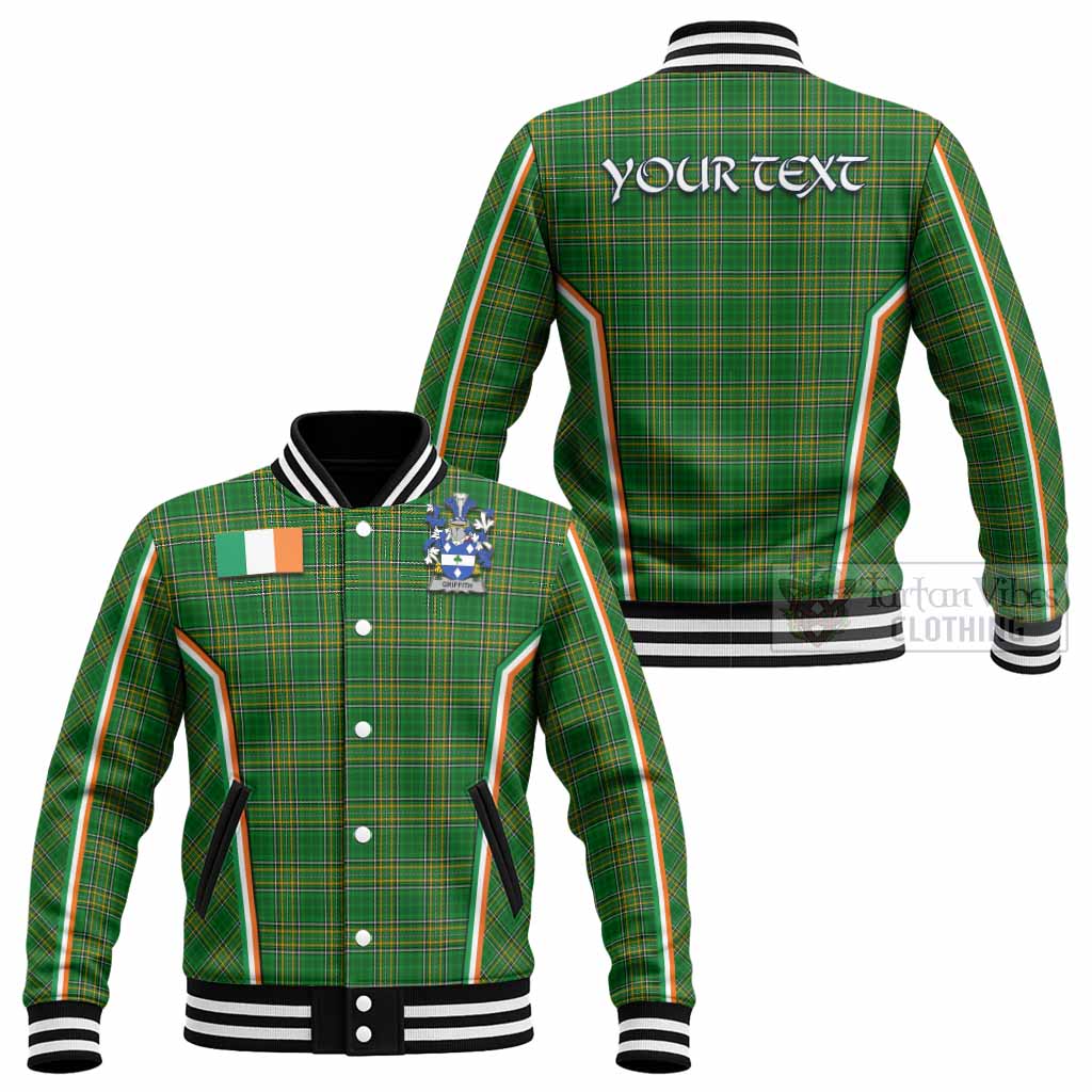 Griffith Irish Clan Coat of Arm Tartan Baseball Jacket Flag Style