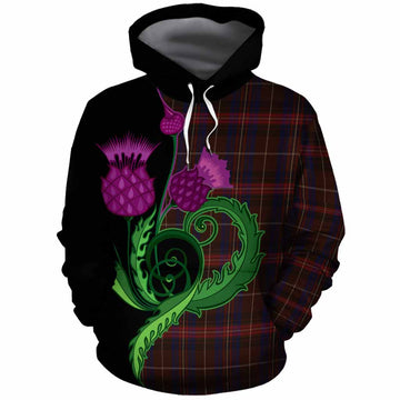 Griffiths of Wales Tartan Cotton Hoodie Traditional Scottish Thistle