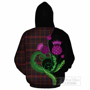 Griffiths of Wales Tartan Cotton Hoodie Traditional Scottish Thistle