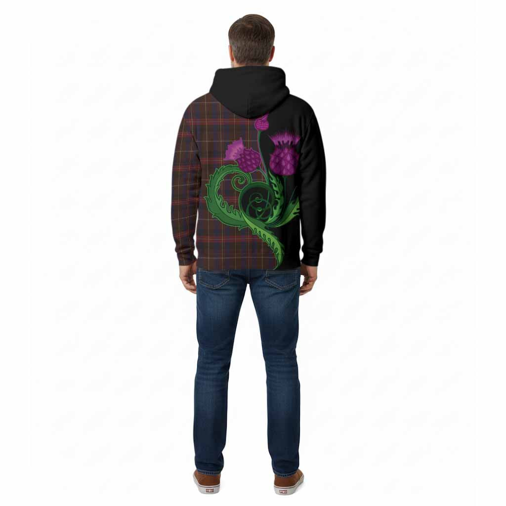 Griffiths of Wales Tartan Cotton Hoodie Traditional Scottish Thistle