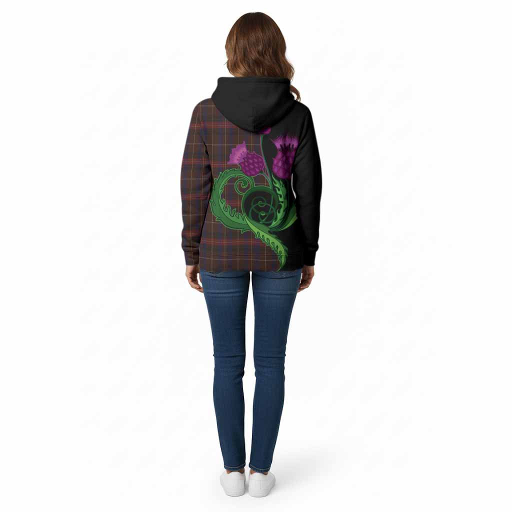 Griffiths of Wales Tartan Cotton Hoodie Traditional Scottish Thistle