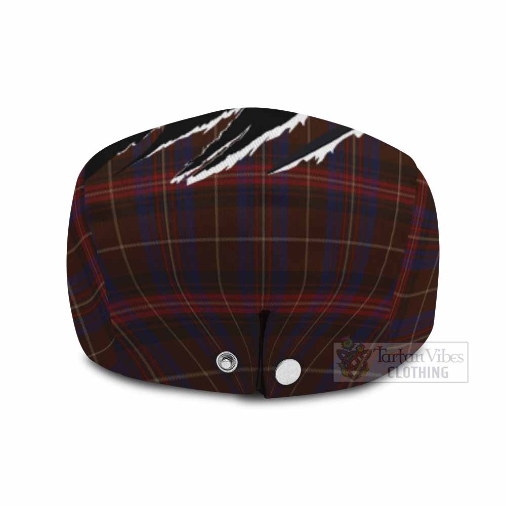 Griffiths of Wales Tartan Loch Ness Monster Flat Cap, Jeff Cap Celtic Knot Nessie Art