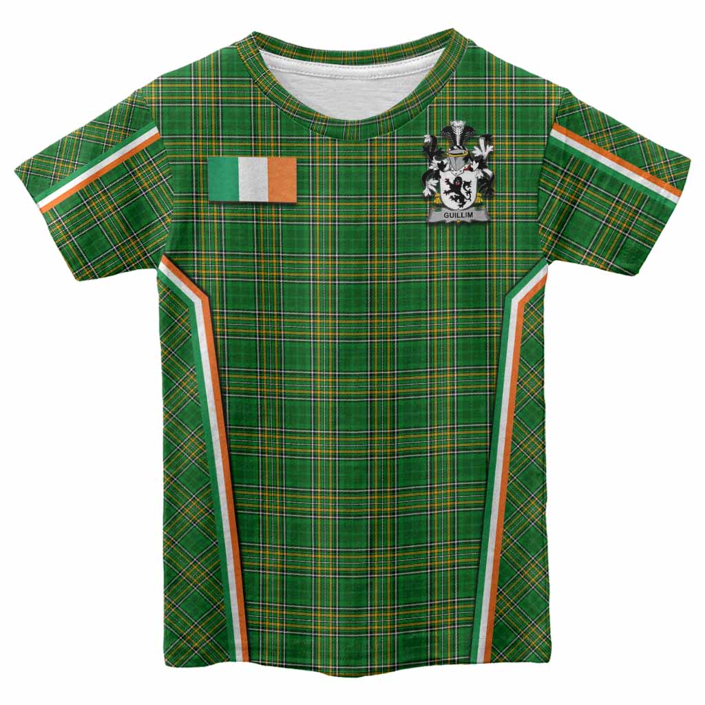 Guillim Irish Clan Coat of Arm Tartan Kid T-shirt Flag Style