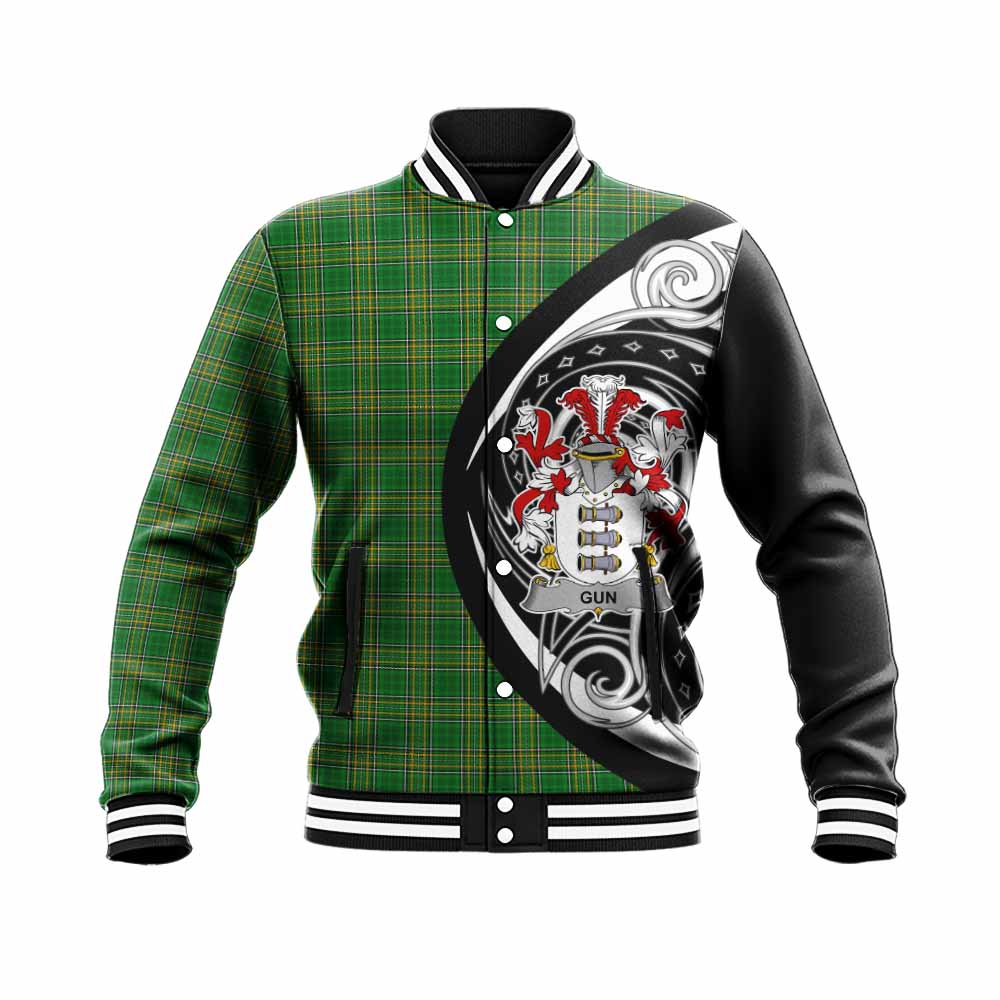 Tartan Vibes Clothing Gun Irish Clan Baseball Jacket Celtic Circle Style