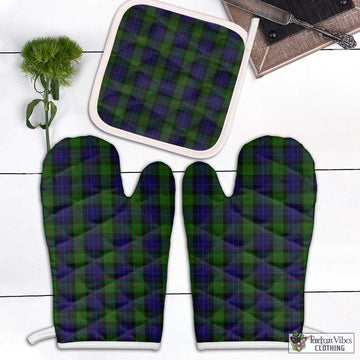 Gunn Tartan Combo Oven Mitt & Pot-Holder Combo 1 Oven Mitt & 1 Pot-Holder White - Tartan Vibes Clothing