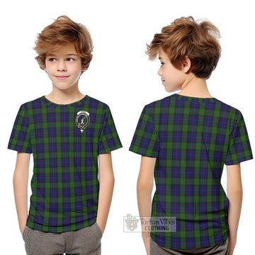 Gunn Tartan Kid T-Shirt with Family Crest Youth XL Size14 - Tartanvibesclothing Shop