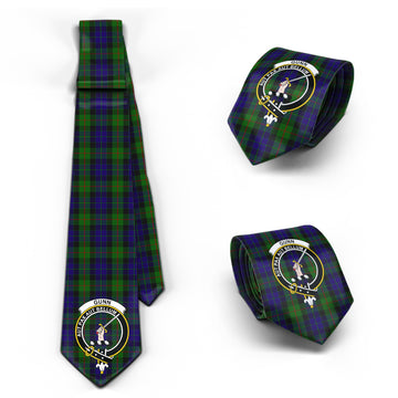 Gunn Tartan Classic Necktie with Family Crest