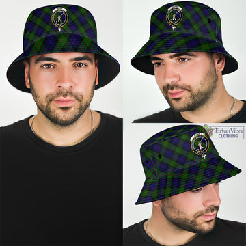 Gunn Tartan Bucket Hat with Family Crest