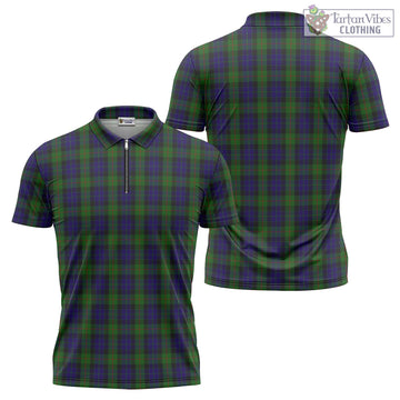 Gunn Tartan Zipper Polo Shirt