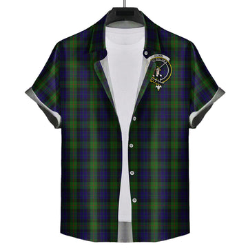 Gunn Tartan Hawaiian Shirt with Family Crest