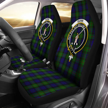 Gunn Tartan Car Seat Cover with Family Crest One Size - Tartanvibesclothing