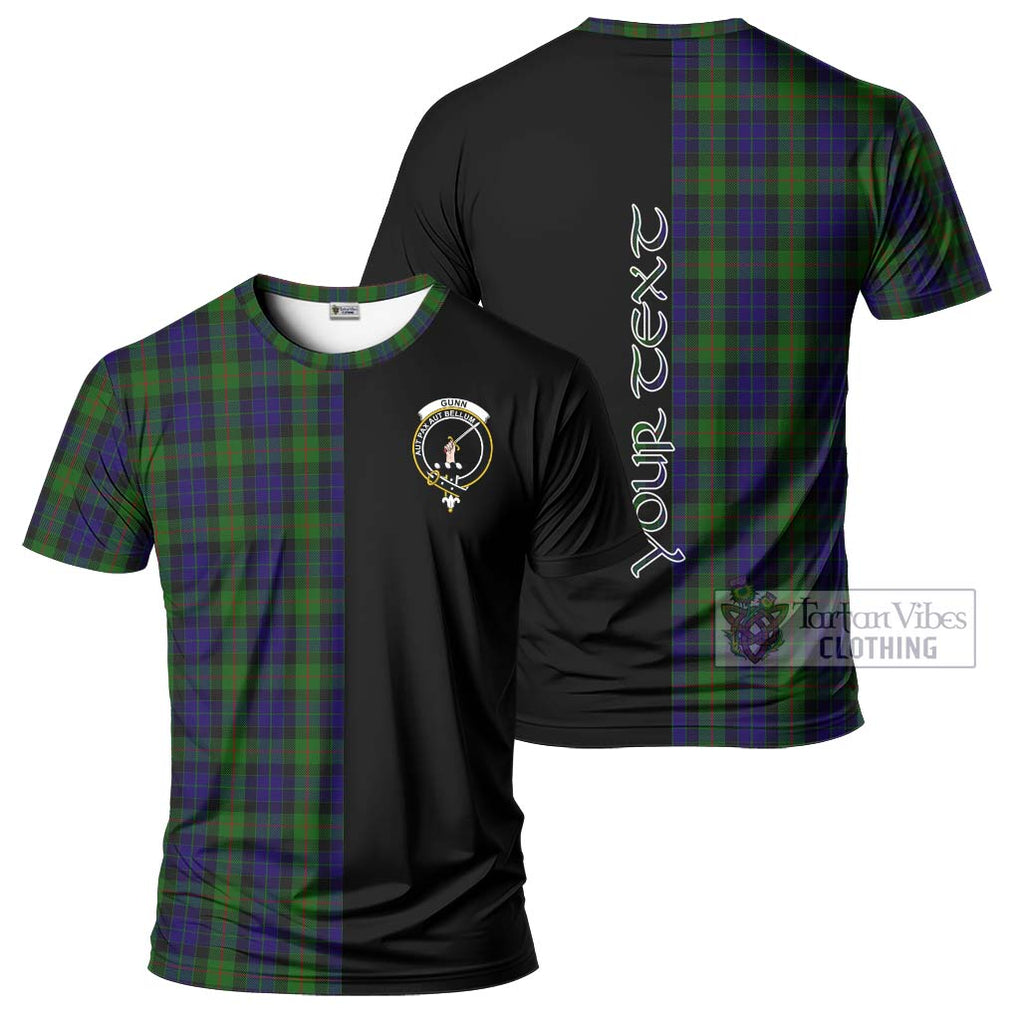 Gunn Tartan T-Shirt with Family Crest and Half Of Me Style Kid's Shirt - Tartanvibesclothing Shop