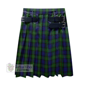Gunn Tartan Men's Pleated Skirt - Fashion Casual Retro Scottish Kilt Style