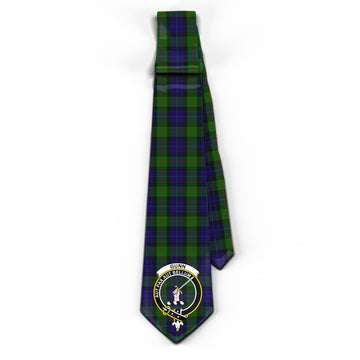 Gunn Tartan Classic Necktie with Family Crest