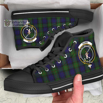 Gunn Tartan High Top Shoes with Family Crest