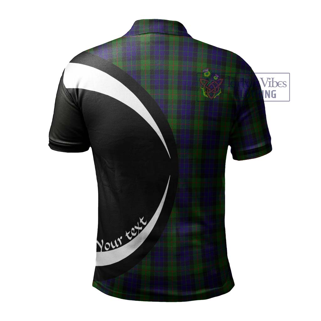 Gunn Tartan Men's Polo Shirt with Family Crest Circle Style - Tartan Vibes Clothing