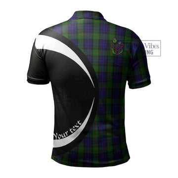 Gunn Tartan Men's Polo Shirt with Family Crest Circle Style - Tartan Vibes Clothing