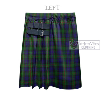 Gunn Tartan Men's Pleated Skirt - Fashion Casual Retro Scottish Kilt Style