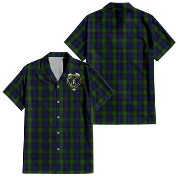 Gunn Tartan Hawaiian Shirt with Family Crest