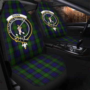 Gunn Tartan Car Seat Cover with Family Crest - Tartanvibesclothing