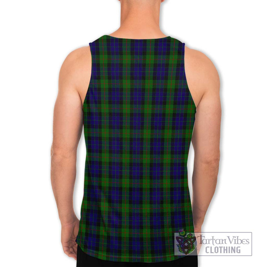 Gunn Tartan Men's Tank Top with Family Crest DNA In Me Style - Tartanvibesclothing Shop