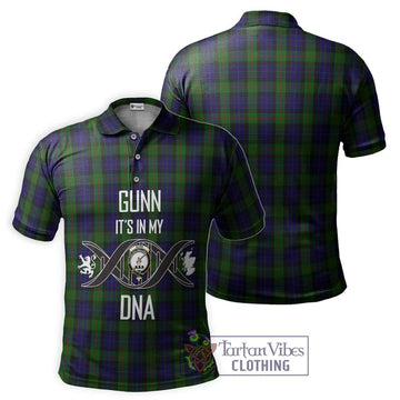 Gunn Tartan Polo Shirt with Family Crest DNA In Me Style