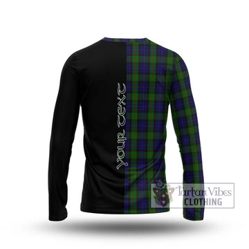 Gunn Tartan Long Sleeve T-Shirt with Family Crest and Half Of Me Style - Tartanvibesclothing Shop