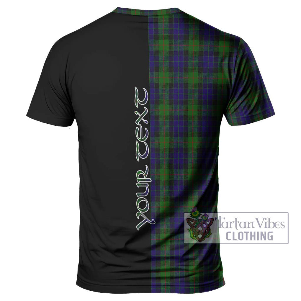 Gunn Tartan T-Shirt with Family Crest and Half Of Me Style - Tartanvibesclothing Shop