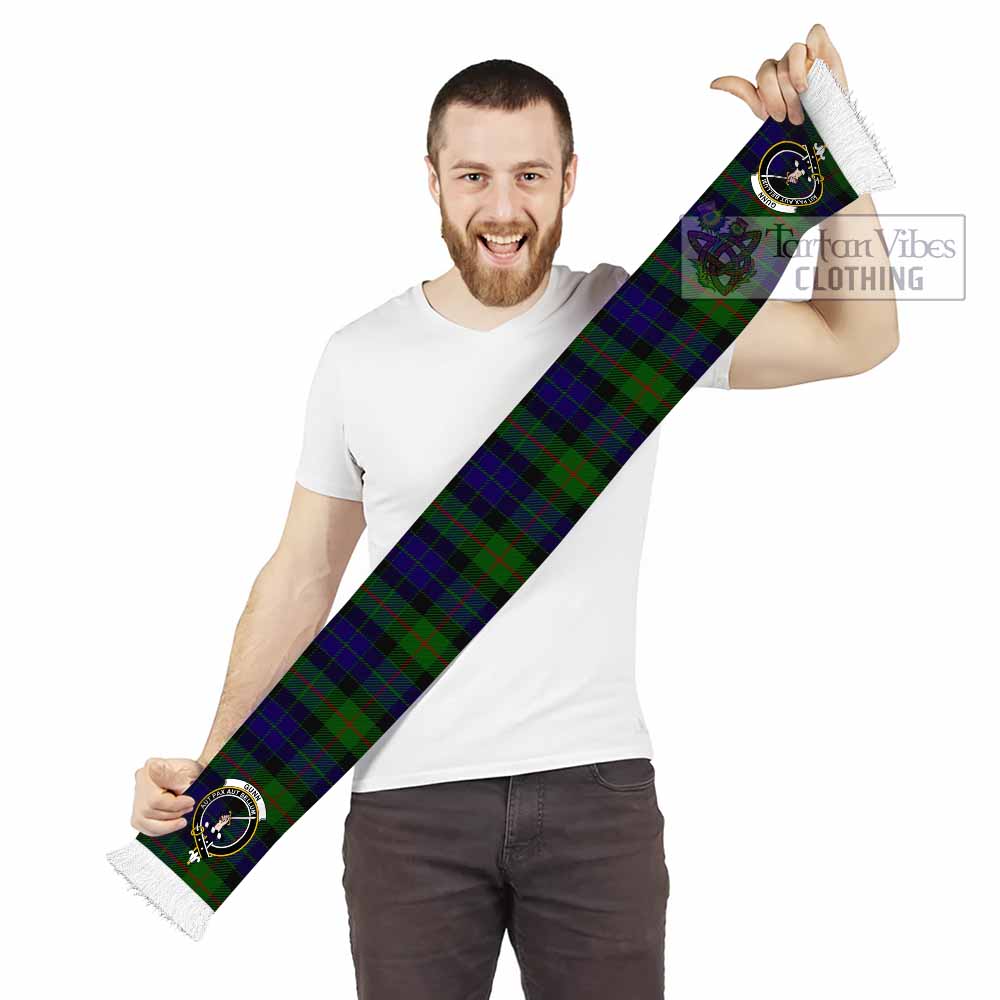 Tartan Vibes Clothing Gunn Tartan Ruffneck Scarf with Family Crest
