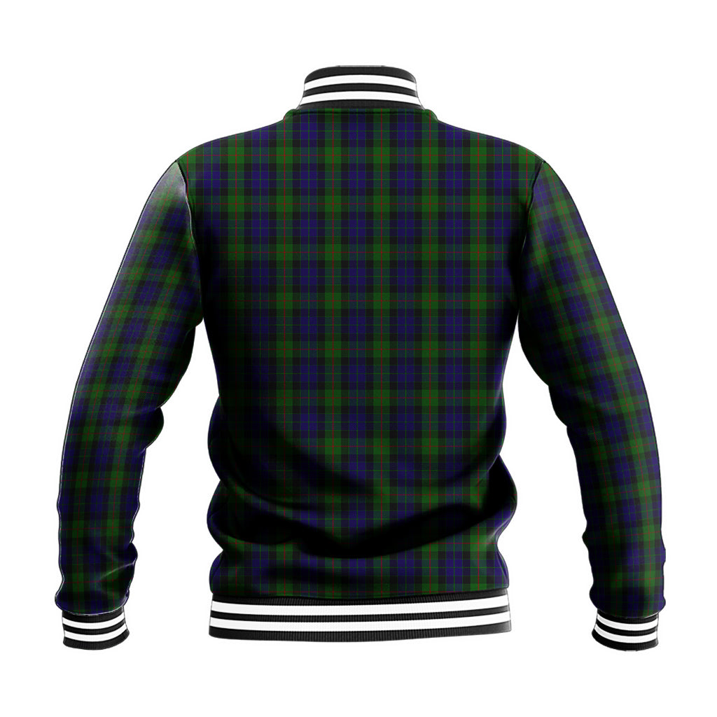 Gunn Tartan Baseball Jacket with Family Crest - Tartan Vibes Clothing