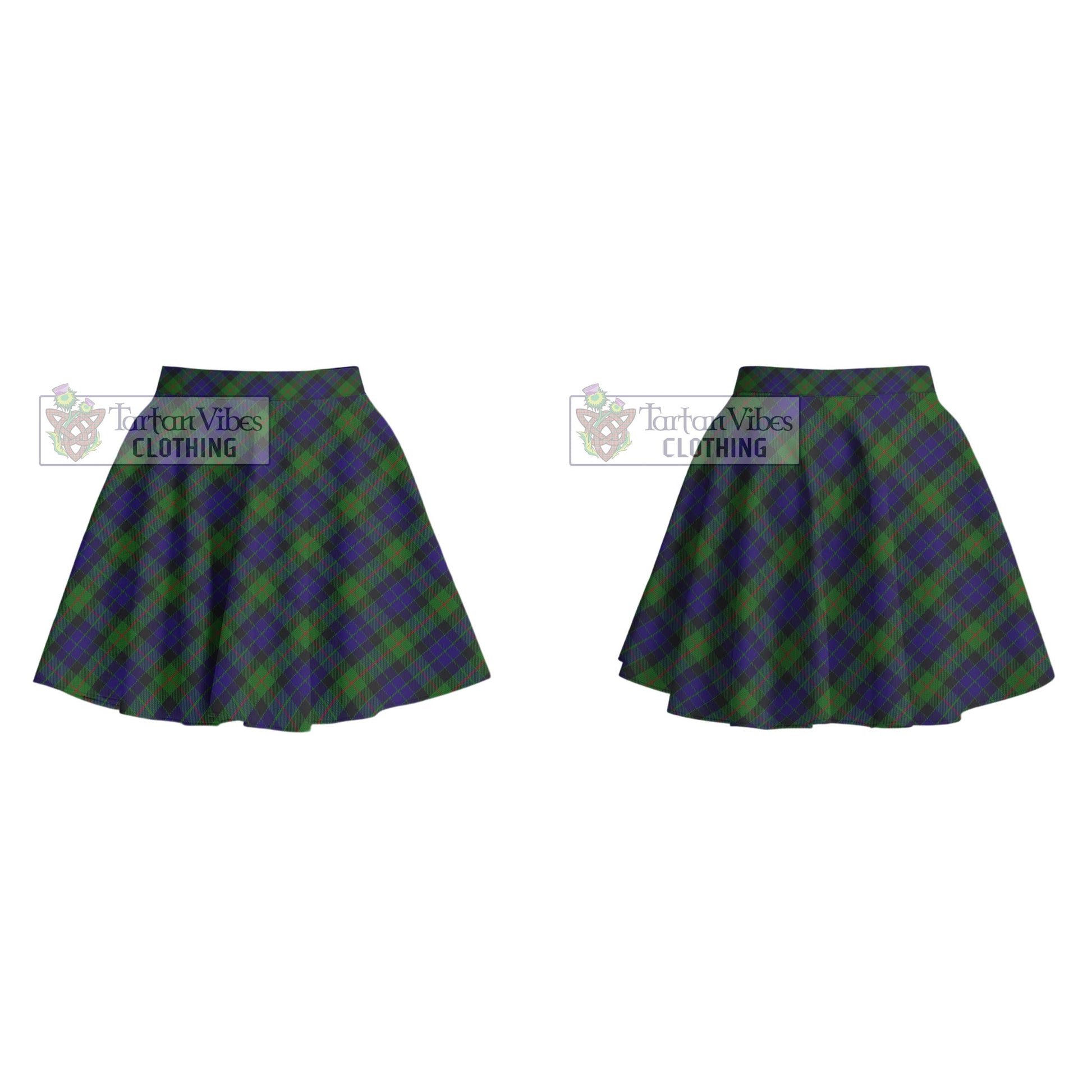 Tartan Vibes Clothing Gunn Tartan Women's Plated Mini Skirt