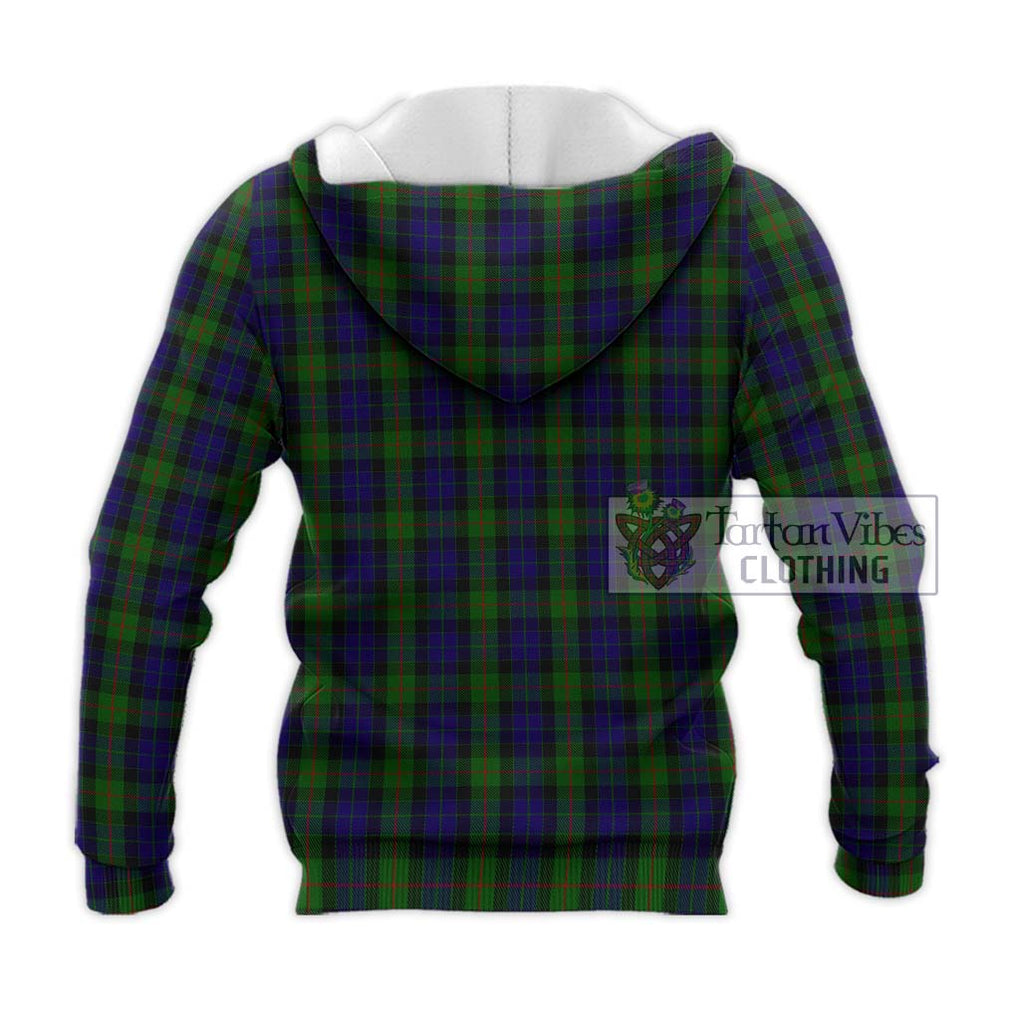Gunn Tartan Knitted Hoodie with Family Crest DNA In Me Style - Tartanvibesclothing Shop