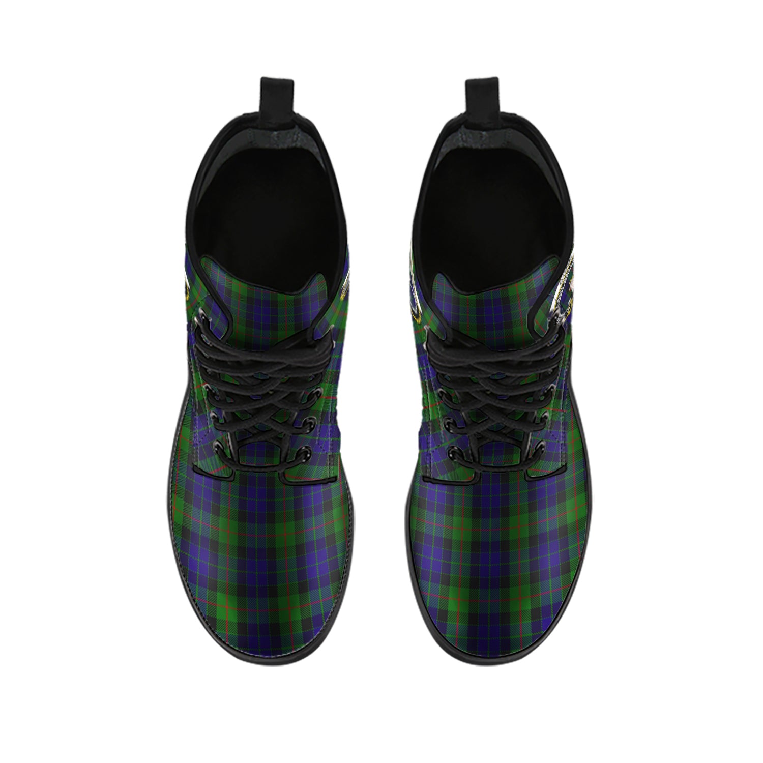 gunn-tartan-leather-boots-with-family-crest
