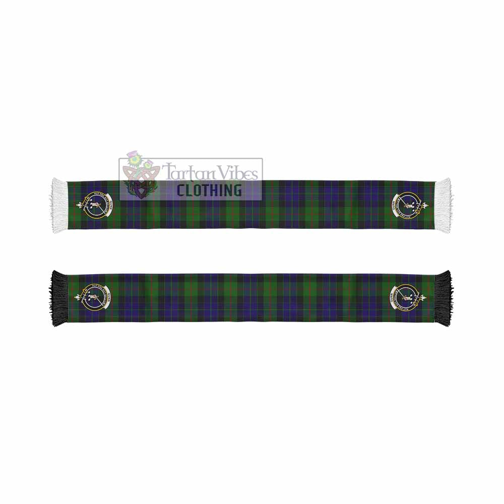 Tartan Vibes Clothing Gunn Tartan Ruffneck Scarf with Family Crest